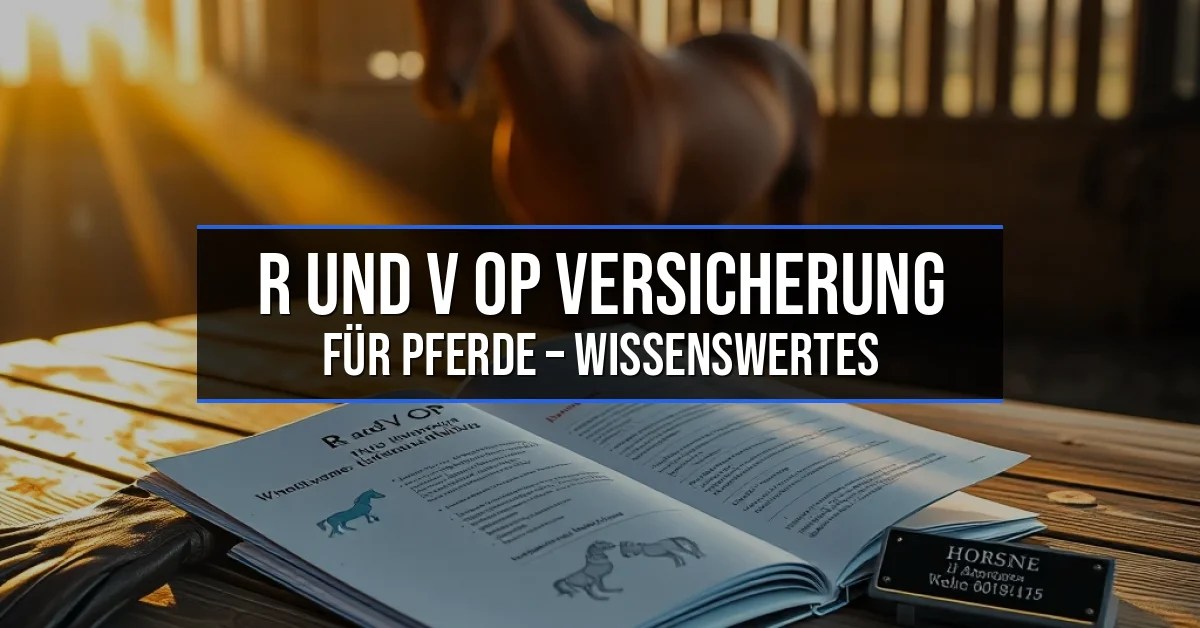 R und V OP Versicherung für Pferde – Wissenswertes