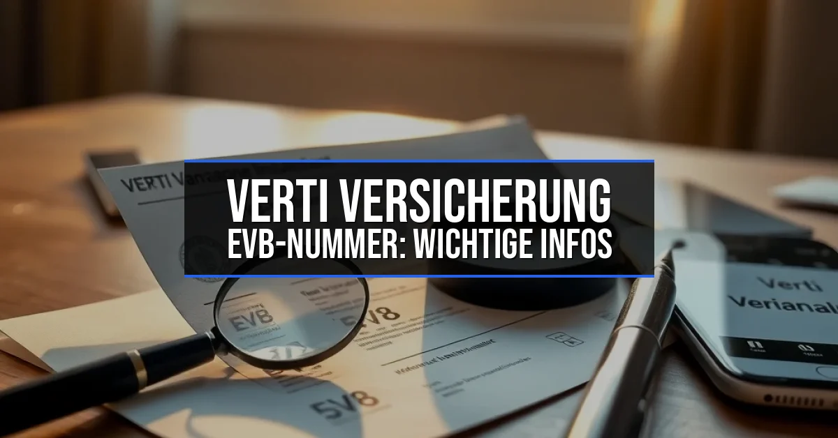 Verti Versicherung EVB-Nummer: Wichtige Infos