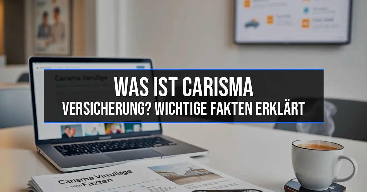 Was ist Carisma Versicherung? Wichtige Fakten erklärt